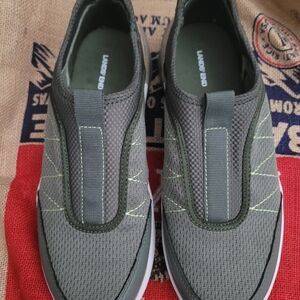 Lands' End Men's Slip-On Sneakers in Olive